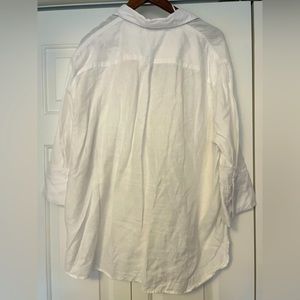 Zara linen 3/4 sleeve top